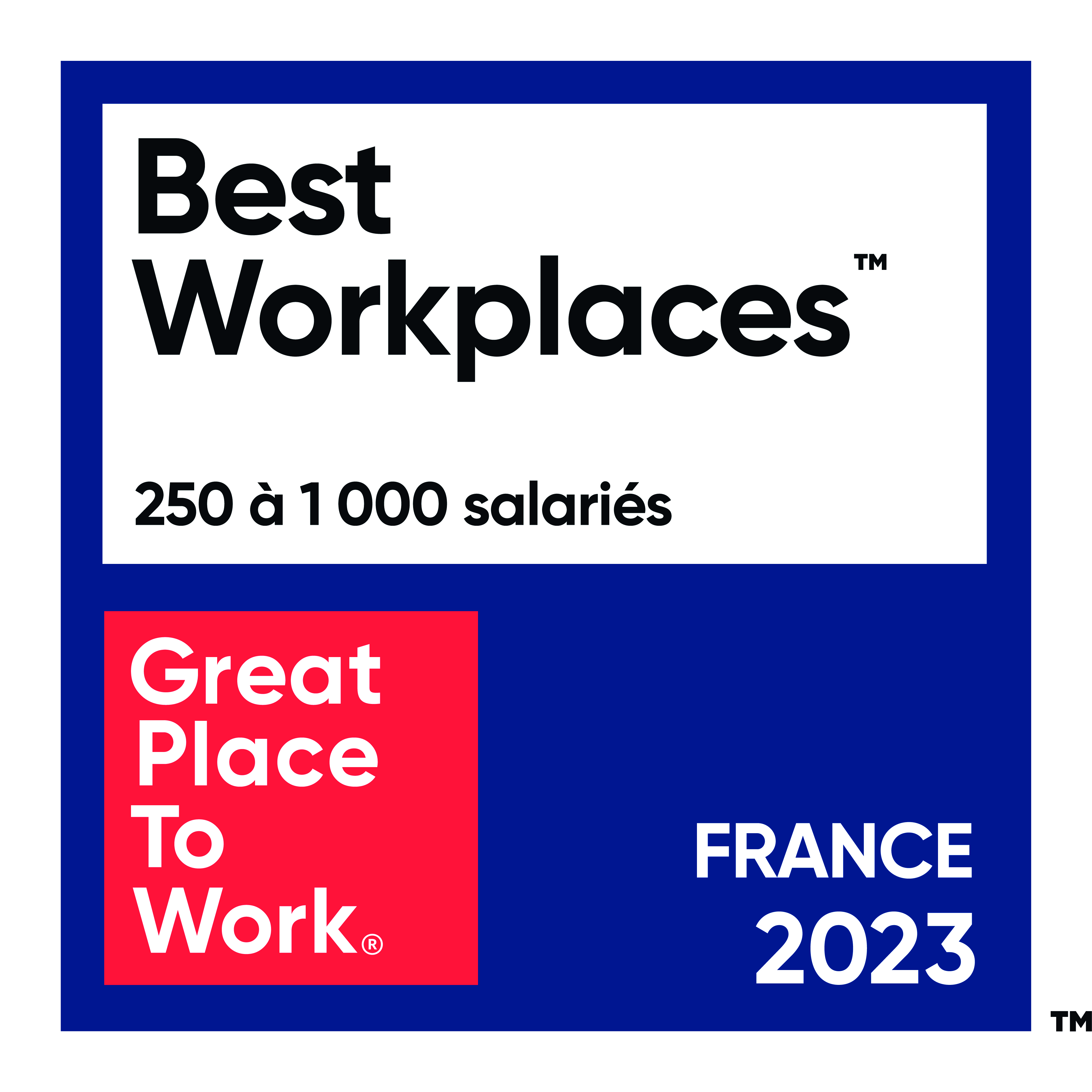 Logo Best Workplaces - Certifié Jan 2023 - Jan 2024 France