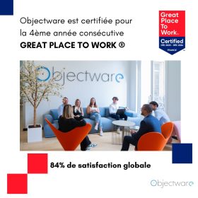 OBJECTWARE, ENTREPRISE CERTIFIEE GREAT PLACE TO WORK®
