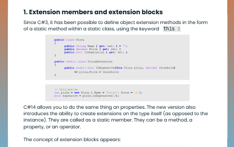 🚀 C# 14: subtle but powerful changes for your code